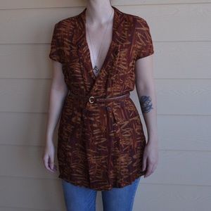 Vintage Deadstock 80s Margon Double Breasted Blouse